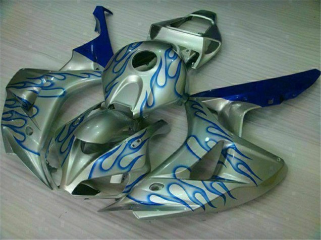 Blau Flamme Silber Honda CBR 1000 RR 2006-2007 Verkleidungen