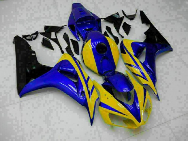 Blau Gelb Honda CBR 1000 RR 2006-2007 Verkleidungen