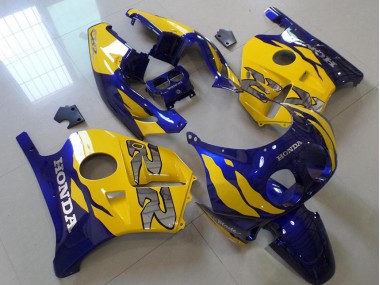 Blau Gelb Honda CBR 250 RR MC22 1991-1998 Verkleidungen