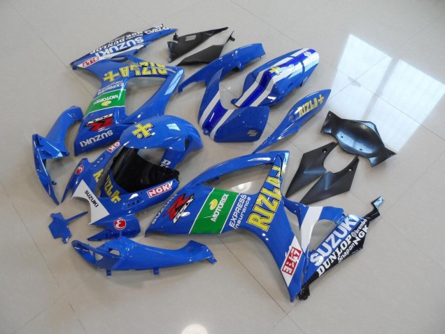 Blau Gelb Rizla Suzuki GSXR 750 K6 2006-2007 Verkleidungen