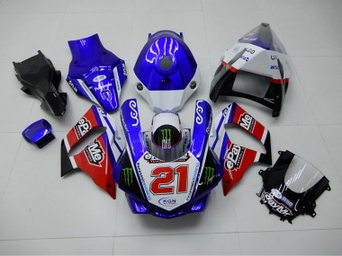 Blau Rot KGN 21 Yamaha R1 2015-2019 Verkleidungen