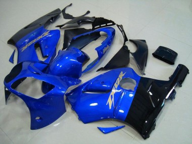 Blau Schwarz Kawasaki ZX12R 2000-2001 Verkleidungen