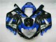 Blau Schwarz Suzuki GSXR 600 / 750 K1 K2 K3 2001-2003 Verkleidungen