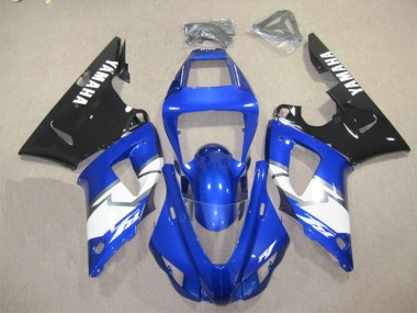 Blau Schwarz Weiß Aufkleber Yamaha R1 1998-1999 Verkleidungen