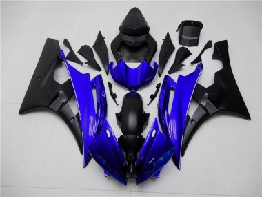 Blau Schwarz Yamaha R6 2006-2007 Verkleidungen Komplett Sets