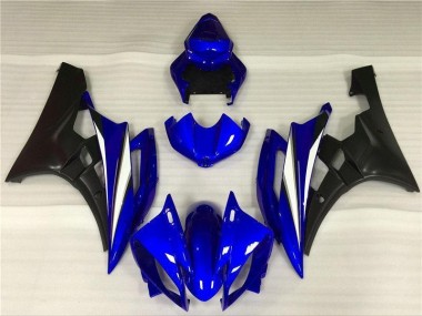 Blau Schwarz Yamaha R6 2006-2007 VollVerkleidungen & Plastik