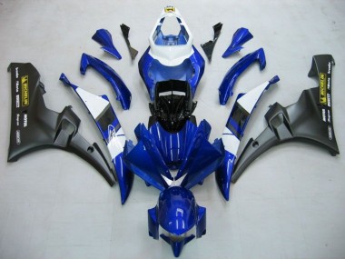 Blau Schwarz Yamaha R6 2006-2007 Vollverkleidung