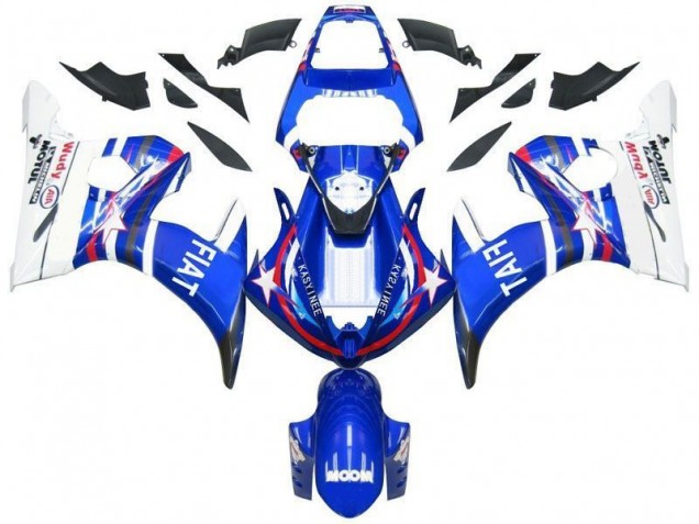 Blau Star Fiat Yamaha R6 2003-2005 Verkleidungen