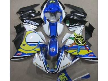 Blau Weiß Gelb 46 Yamaha R1 2009-2011 Verkleidungen