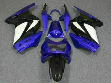 Blau Weiß Schwarz Ninja Kawasaki EX250 2008-2012 Verkleidungen