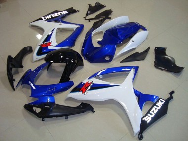 Blau Weiß Schwarz Suzuki GSXR 750 K6 2006-2007 Verkleidungen