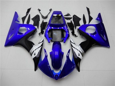 Blau Weiß Schwarz Yamaha R6 2003-2005 Verkleidungen