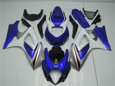 Blau Weiß Suzuki GSXR 1000 K7 2007-2008 Verkleidung