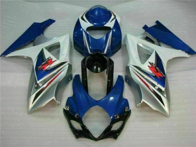 Blau Weiß Suzuki GSXR 1000 K7 2007-2008 VollVerkleidungen & Plastik