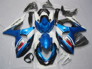 Blau Weiß Suzuki GSXR 1000 K9 2009-2016 Verkleidungen & Plastik
