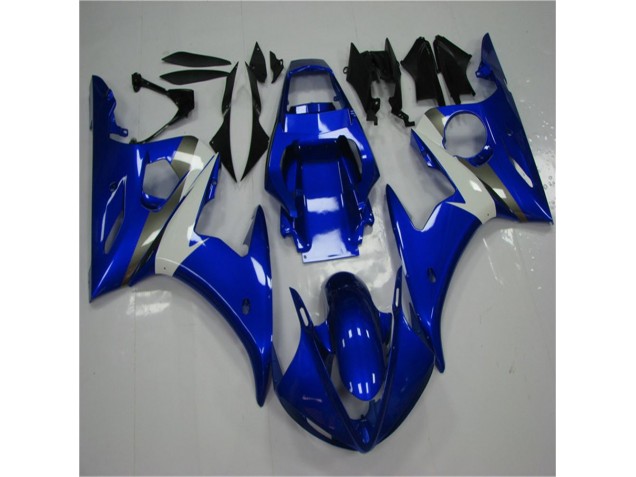 Blau Weiß Yamaha R6 2003-2005 Vollverkleidung