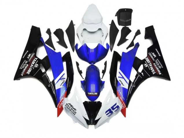 Blau Weiß Yamaha R6 2006-2007 Verkleidung