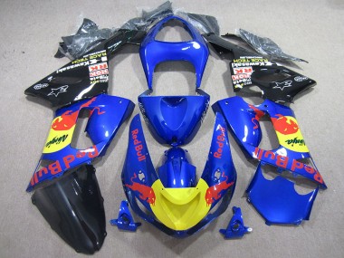 Blaur Rot Bull Ninja Kawasaki ZX6R 2005-2006 Verkleidungen