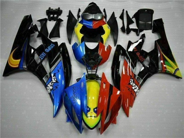 Gelb Blau Rot Yamaha R6 2006-2007 Verkleidungen