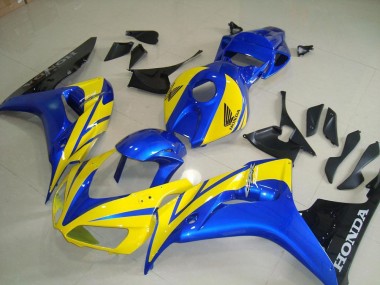 Gelb Blau Schwarz Honda CBR 1000 RR 2006-2007 Verkleidungen