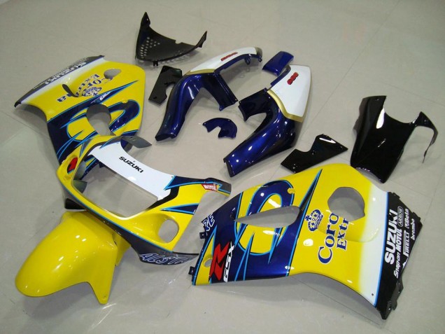 Gelb Corona Suzuki GSXR 600 1996-2000 Verkleidungen