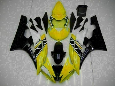 Gelb Schwarz Yamaha R6 2006-2007 Vollverkleidung