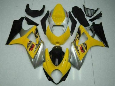 Gelb Suzuki GSXR 1000 K7 2007-2008 Vollverkleidung