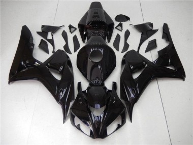 Glänzend Schwarz Honda CBR 1000 RR 2006-2007 Vollverkleidung