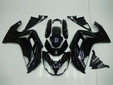 Glänzend Schwarz Kawasaki EX650 2012-2016 Verkleidungen