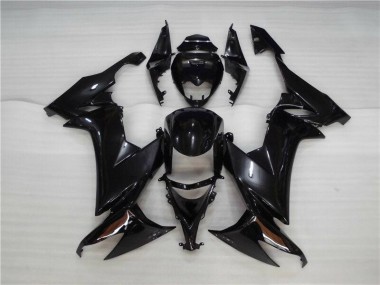 Glänzend Schwarz Kawasaki ZX10R 2008-2010 Verkleidung