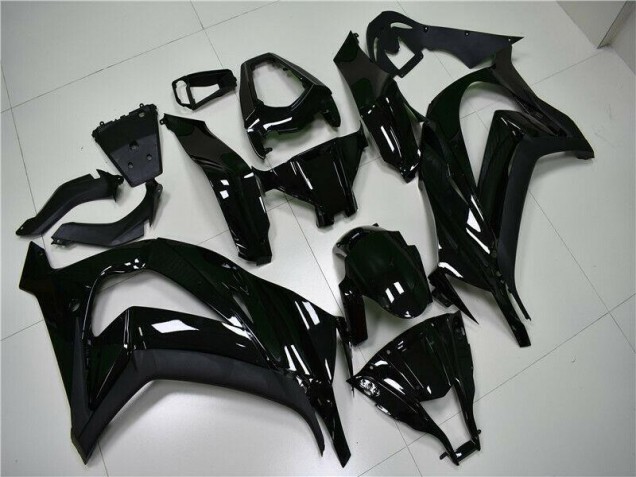 Glänzend Schwarz Kawasaki ZX10R 2011-2015 Verkleidungen
