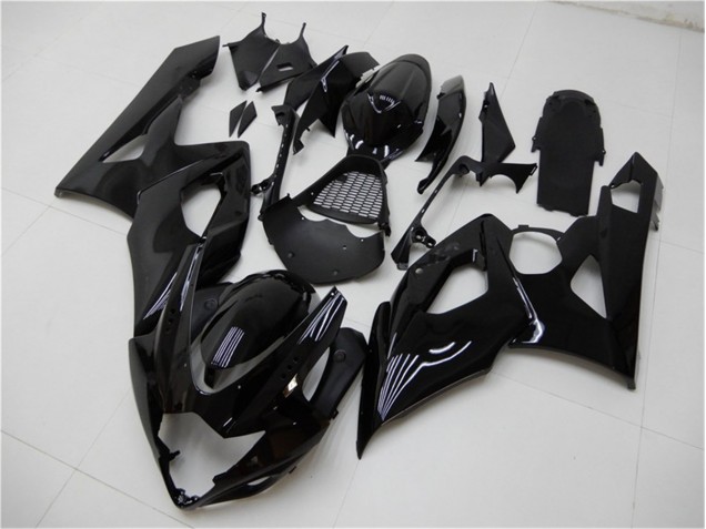 Glänzend Schwarz Suzuki GSXR 1000 K5 2005-2006 Verkleidungen