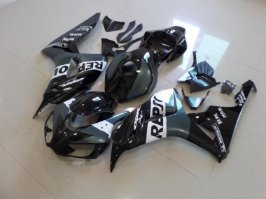 Grau Schwarz Repsol Honda CBR 1000 RR 2006-2007 Verkleidungen