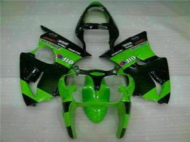 Grün Kawasaki ZX6R 2000-2002 Verkleidung