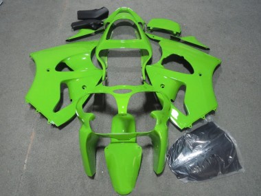 Grün Kawasaki ZX6R 2000-2002 Vollverkleidung