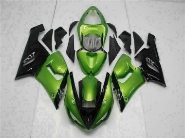 Grün Kawasaki ZX6R 2005-2006 Verkleidung