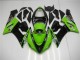 Grün Kawasaki ZX6R 2005-2006 Verkleidungen