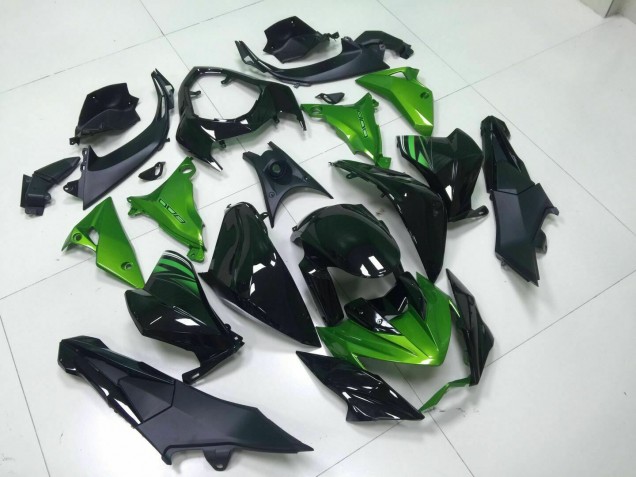 Grün Schwarz Kawasaki Z800 2013-2016 Verkleidungen