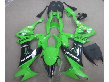 Grün Schwarz Monster Kawasaki ZX10R 2008-2010 Verkleidungen