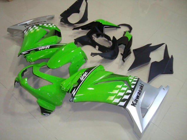 Grün Silber Kawasaki ZX 250R 2008-2012 Verkleidungen