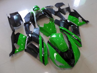 Grün und Schwarz Kawasaki ZX14R ZZR 1400 2006-2011 Verkleidungen