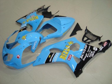 Hell blau Schwarz Suzuki GSXR 1000 K1 2000-2002 Verkleidungen