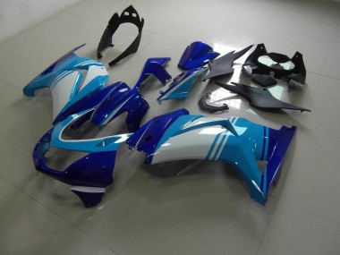 Hell und Dunkelblau Kawasaki ZX 250R 2008-2012 Verkleidungen