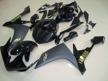 Matt Schwarz Gold Yamaha R1 2007-2008 Verkleidungen