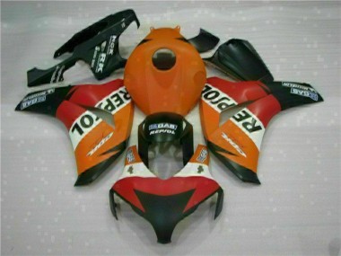 Orange Repsol Honda CBR 1000 RR 2008-2011 Verkleidungen Komplett Sets