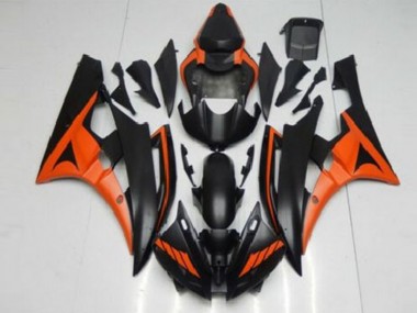 Orange Schwarz Yamaha R6 2006-2007 Verkleidung