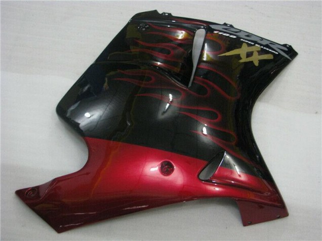 Rot Flamme Honda CBR 1100 XX 1996-2007 Verkleidungen