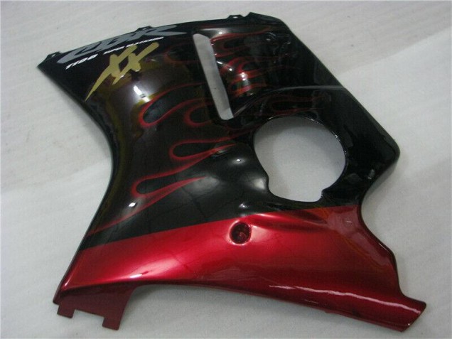 Rot Flamme Honda CBR 1100 XX 1996-2007 Verkleidungen