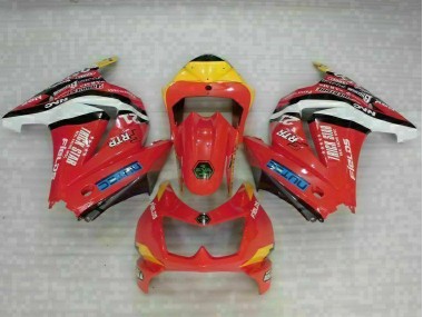 Rot Gelb Kawasaki EX250 2008-2012 Verkleidungen