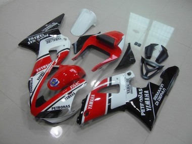 Rot Glänzend Schwarz Yamaha R1 2000-2001 Verkleidungen